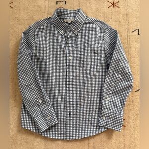 Boys J.Crew gingham button down shirt, size 8